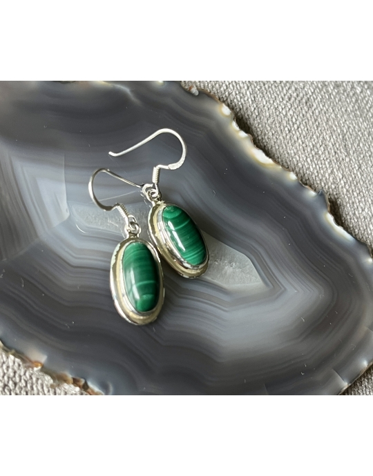 malahiitkõrvarõngad