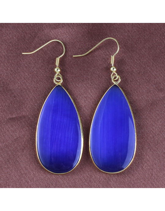 kõrvarõngad sinise kassisilmaga