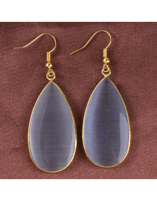 kõrvarõngad halli kassisilmaga